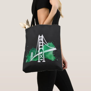 Watercolor Bridge Tote Bag