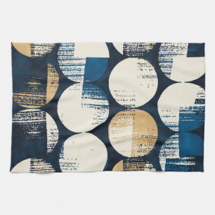 Watercolor Broken Dots, Dyed Effect. Tea Towel