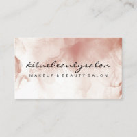 Watercolor Brown Clouds Makeup Artist Hair Stylist