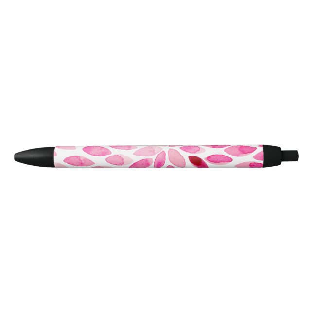 Watercolor brush strokes – pink palette black ink pen (Front)