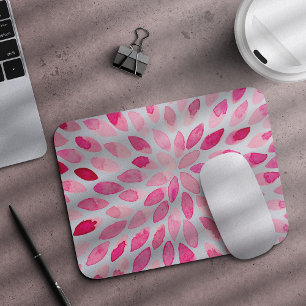 Watercolor brush strokes – pink palette mouse pad