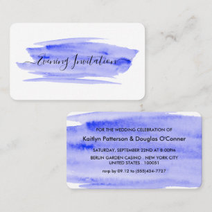 Watercolor Brushstroke Evening Invitation