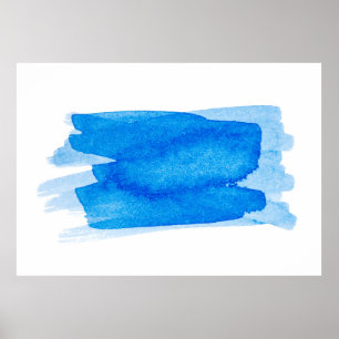 Watercolor brushstroke paint poster