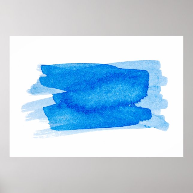 Watercolor brushstroke paint poster (Front)