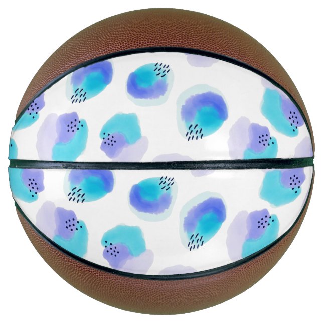 Watercolor Brushstrokes Basketball (Front)