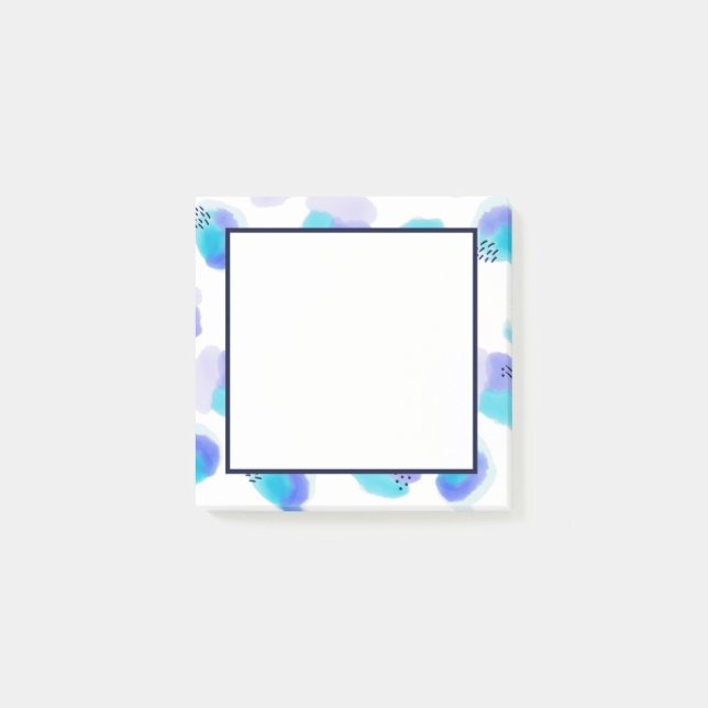 Watercolor Brushstrokes Post-it Notes (Front)