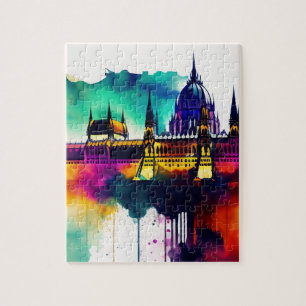 Watercolor Budapest Jigsaw Puzzle