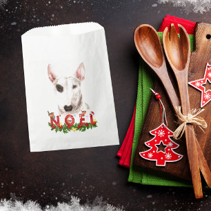Watercolor Bull Terrier Noel Christmas  Favour Bags