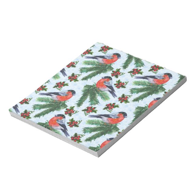 watercolor bullfinch notepad (Rotated)