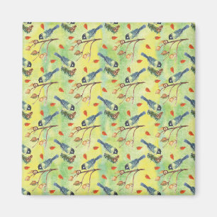 Watercolor Bullfinch,Watercolor Birds Magnet