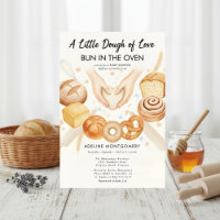 watercolor Bun in the Oven Bakery Baby Shower