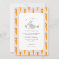 Watercolor Bunny Flower Little Bunny Baby Shower