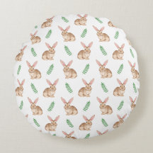 Watercolor Bunny Pattern Kids' Nursery Or Easter
