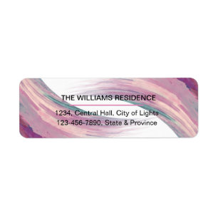 Watercolor Burgundy Brush Painted Strokes