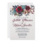 Watercolor Burgundy Red Floral Wedding Invitations