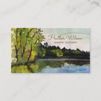Watercolor Business Card