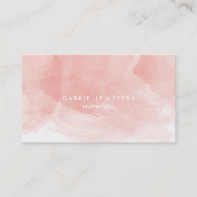 Watercolor Business Card (Front)