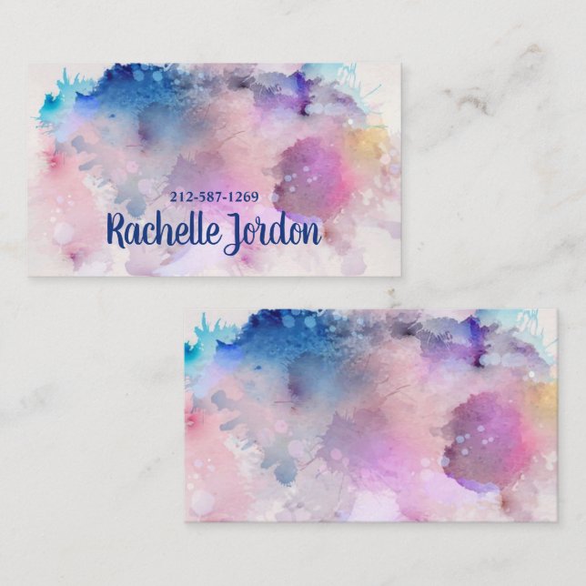 Watercolor Business Card (Front/Back)