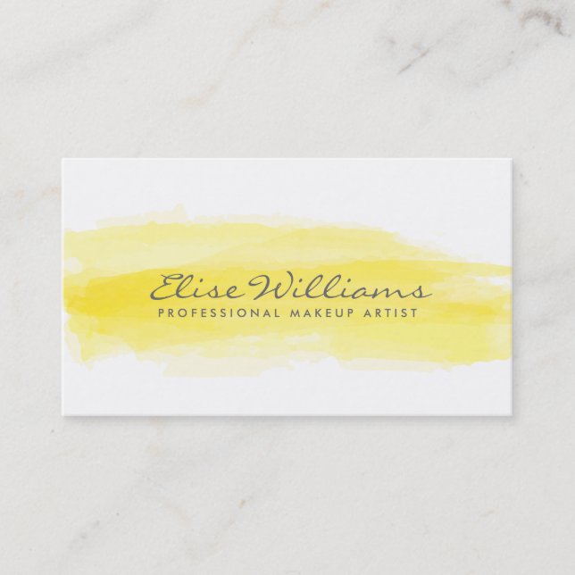 Watercolor Business Cards (Front)
