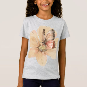 Watercolor Butterflies and Flowers T-Shirt