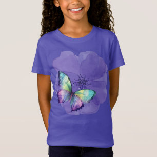 Watercolor Butterflies and Flowers T-Shirt
