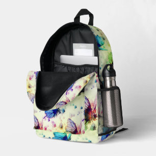 Watercolor Butterflies Backpack #3