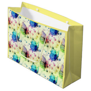 Watercolor Butterflies Gift Bag
