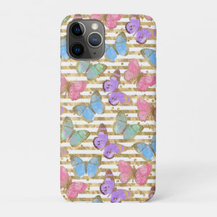Watercolor Butterflies Gold Glitter Case-Mate iPhone Case