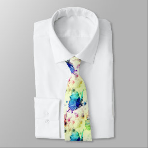 Watercolor Butterflies Tie