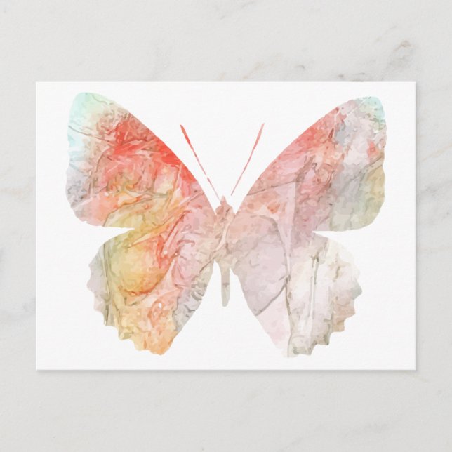 Watercolor Butterfly 2 Postcard (Front)
