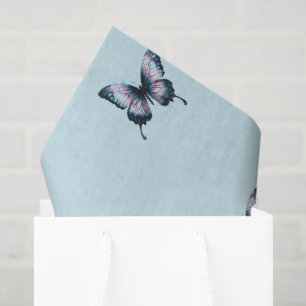 Watercolor Butterfly Artwork Tissue Paper