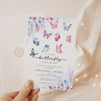 Watercolor Butterfly Baby Shower