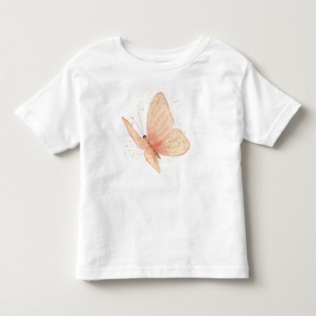 "Watercolor Butterfly" Kids T-Shirt (Front)