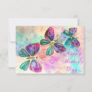 Watercolor Butterfly Mother's Day Card