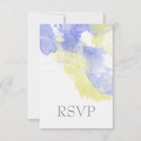Watercolor Butterfly Periwinkle Lemonade RSVP