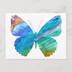 Watercolor Butterfly Postcard