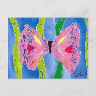 Watercolor Butterfly - Postcard