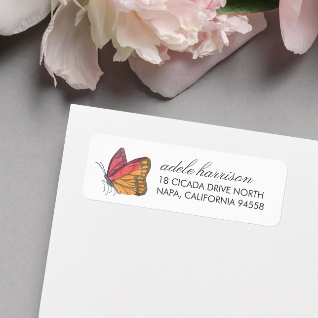 Watercolor Butterfly Red (Creator Uploaded)