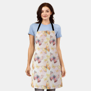 Watercolor Butterfly Whimsy Apron