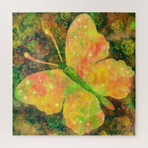 Watercolor Butterfy Puzzle