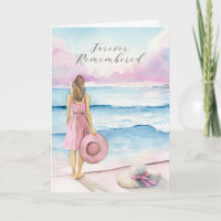 Watercolor By the Shoreline Sympathy Card