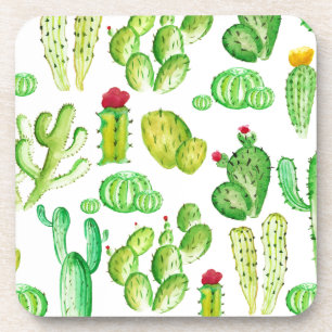 Watercolor Cacti Coaster