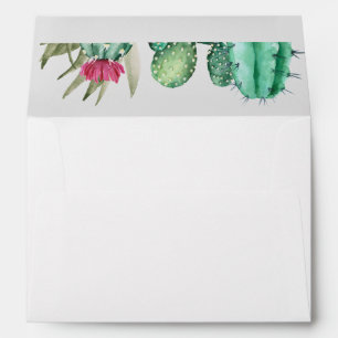 Watercolor Cactus Envelope