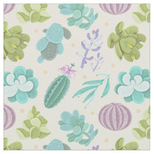 Watercolor Cactus Fabric