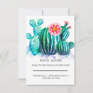 watercolor Cactus home moving