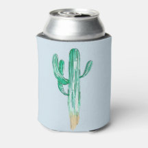 Watercolor Cactus Koozie