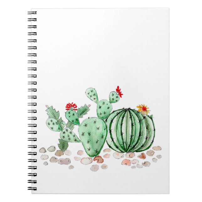 watercolor, cactus notebook (Front)