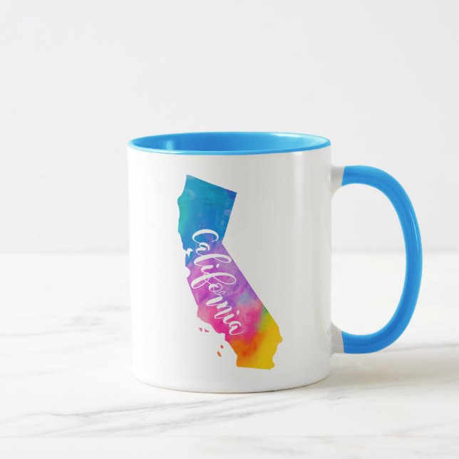 Watercolor California Mug (Right)