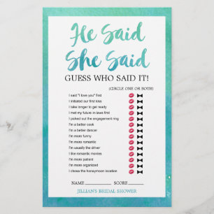 Watercolor Calligraphy "Wedding Word Search" Game