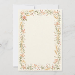 Watercolor Camellia Bridal Shower Invitation   Blu